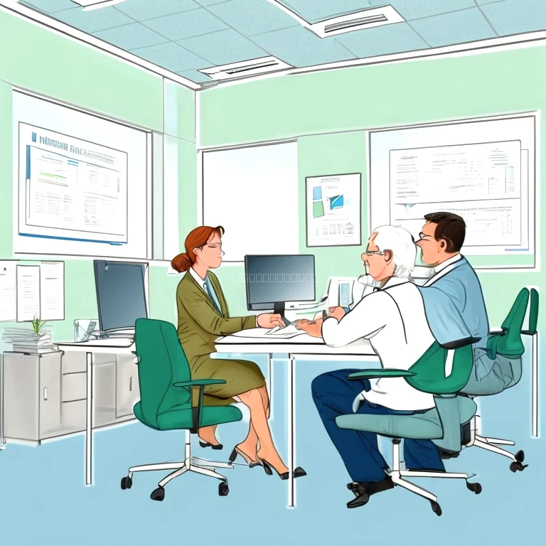 Seniorin bei Beratung