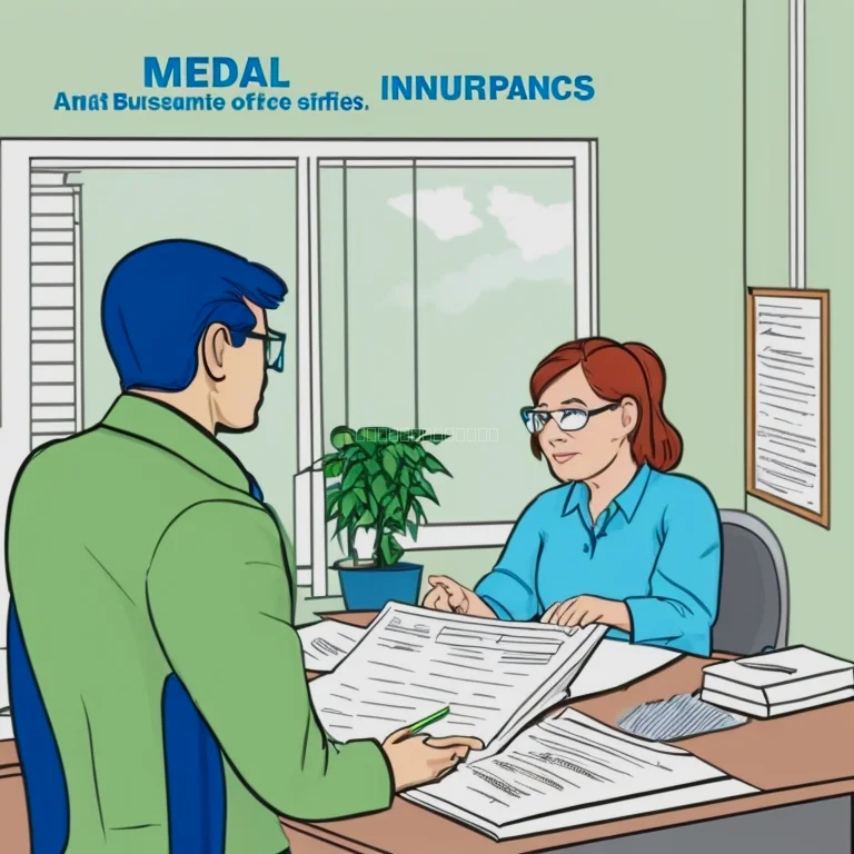 Senior beim Arztbesuch mit Darstellung von Dokumenten