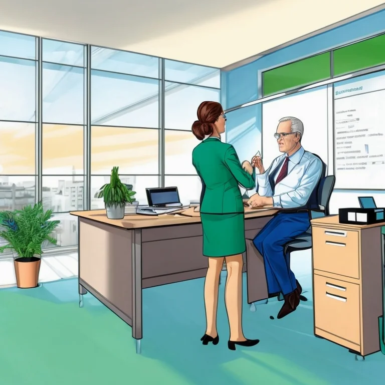 Zufriedene Seniorin nach erfolgreicher Abwicklung